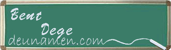 Bent Dege Visitenkarte